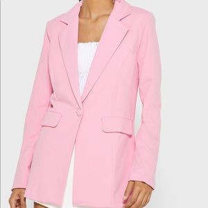 pink blazer